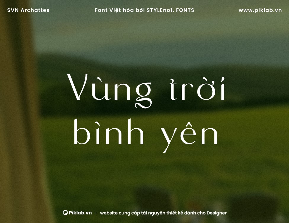 Font Việt hóa SVN Archattes